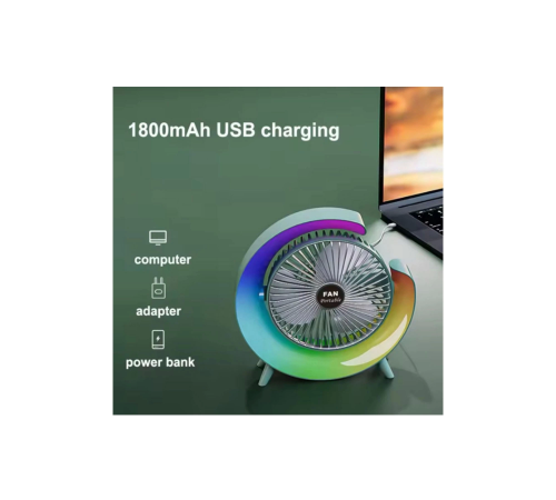 Masaüstü Vantilatör Usb Şarjlı Rgb Led Işıklı 3 Kademeli 180° Ayarlanabilir Soğutucu Fan Pembe Masaüstü Vantilatör Usb Şarjlı Rgb Led Işıklı 3 Kademeli 180° Ayarlanabilir Soğutucu Fan Pembe