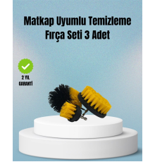 Matkap Uyumlu Temizlik Fırçası – Kablolu ve Akülü Matkaplarla Kullanılabilir