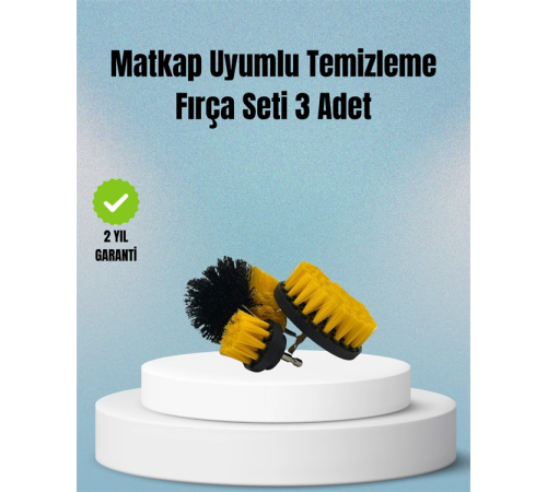 Matkap Uyumlu Temizlik Fırçası – Kablolu ve Akülü Matkaplarla Kullanılabilir