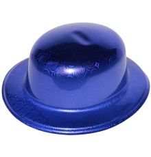 Mavi Renk Hologramlı Plastik Yulak Melon 27x24 Cm