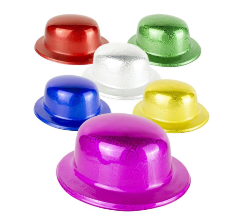 Mavi Renk Hologramlı Plastik Yulak Melon 27x24 Cm Mavi Renk Hologramlı Plastik Yulak Melon 27x24 Cm