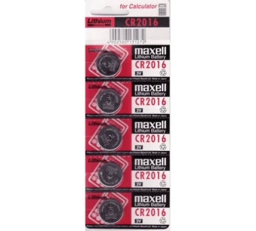 Maxell Cr2016 3v Lityum Düğme Pil 5'li Paket