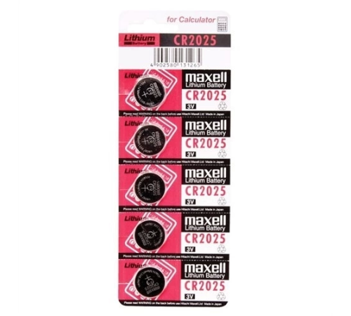 Maxell Cr2025 3v Lityum Düğme Pil 5'li Paket