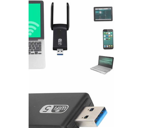 Mbps Wifi Alıcı Kablosuz Wifi Adaptörü Çift Band Çift Antenli Mbps Wifi Alıcı Kablosuz Wifi Adaptörü Çift Band Çift Antenli