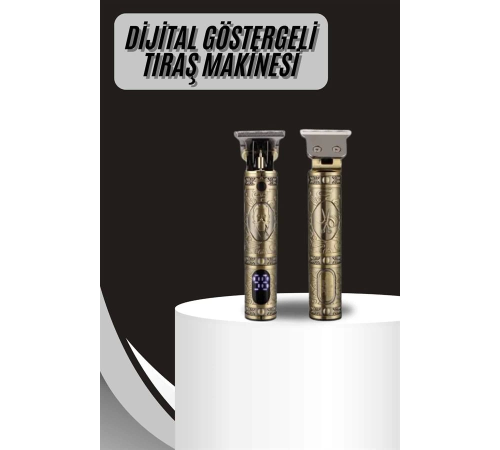 Metal Gövdeli Saç Sakal Çizim Kesme Tıraş Makinesi Kısaltma Makinesi
