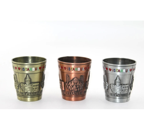 Metal İstanbul Yöresel Shot Bardak Alk3353 Metal İstanbul Yöresel Shot Bardak Alk3353