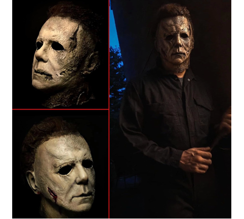 Michael Myers Lateks Maske - Michael Myers Et Maske Kafaya Tam Geçmeli Michael Myers Lateks Maske - Michael Myers Et Maske Kafaya Tam Geçmeli