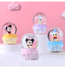 Mickey Mouse Işıklı Kar Küresi 7 Cm Alk3107