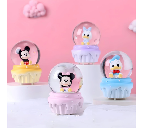Mickey Mouse Işıklı Kar Küresi 7 Cm Alk3107