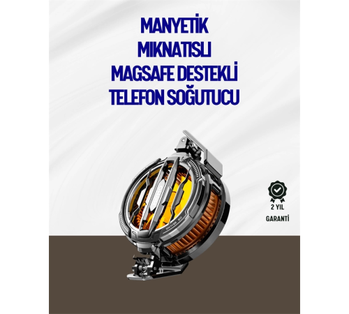 Mıknatıslı ve Aparatlı Montajlı Soğutucu Fan | Her Cihaza Uyumlu | LED Göstergeli