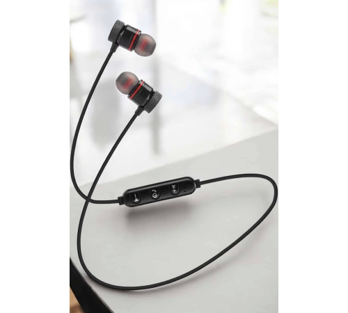 Mikrofonlu Kablosuz Sport Kulak İçi Mıknatıslı Kulaklık Mikrofonlu Kablosuz Sport Kulak İçi Mıknatıslı Kulaklık