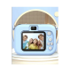 Mini 1080p Hd Çocuk Kamera Dijital Fotoğraf Makinesi 2.0 Inç Ekran 5 Adet Oyun Mavi