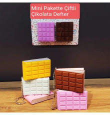 Mini Çiftli Çikolata Not Defteri