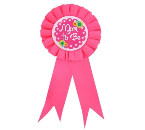 Mom To Be Yazılı Rozet Pembe Renk Mom To Be Yazılı Rozet Pembe Renk