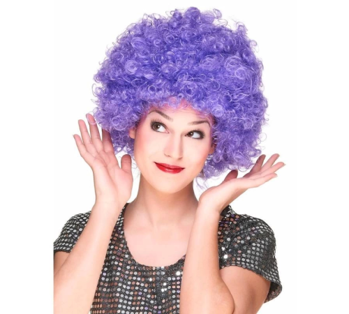 Mor Renk Kıvırcık Afro Bonus Peruk Parti Peruğu Mor Renk Kıvırcık Afro Bonus Peruk Parti Peruğu