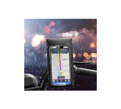Motosiklet 360° Döndürülebilir Su Geçirmez Telefon Kılıfı Telefon Tutucu 4’’-7.2 İnç