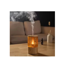 Mum Işığı Görünümlü Taşınabilir 125ml Kapasiteli Işıklı Aroma Yayıcı Hava Nemlendirici