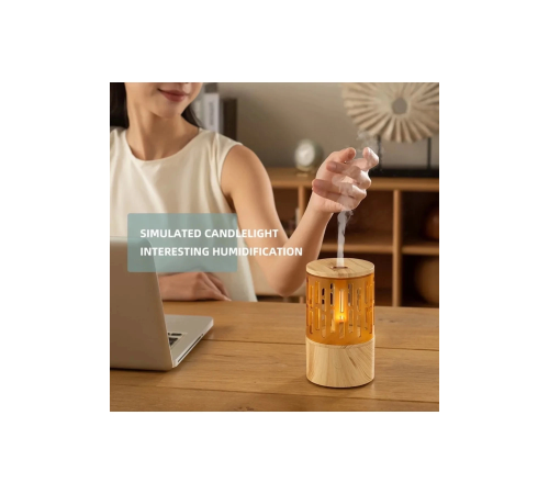 Mum Işığı Görünümlü Taşınabilir 125ml Kapasiteli Işıklı Aroma Yayıcı Hava Nemlendirici Mum Işığı Görünümlü Taşınabilir 125ml Kapasiteli Işıklı Aroma Yayıcı Hava Nemlendirici