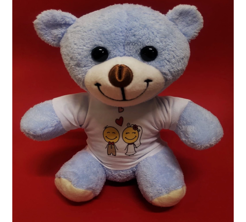 Mutlu Çift Tişörtlü Peluş Ayı Mutlu Çift Tişörtlü Peluş Ayı