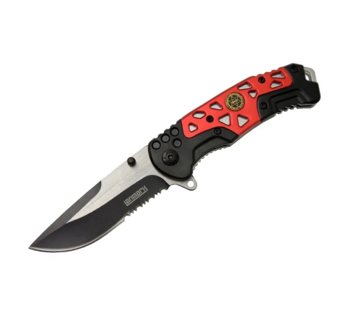 Mx10b Kırmızı Testereli Outdoor Çakı 21 Cm - Otomatik, Perçinli Mx10b Kırmızı Testereli Outdoor Çakı 21 Cm - Otomatik, Perçinli