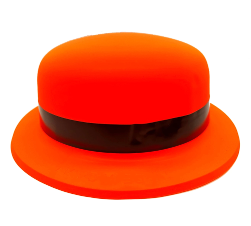 Neon Partisi Turuncu Renk Melon Plastik Parti Şapkası Neon Partisi Turuncu Renk Melon Plastik Parti Şapkası
