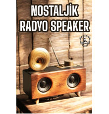 Nostaljik Görünümlü Bluetooth Bağlantılı Speaker