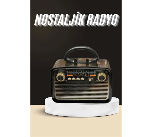 Nostaljik Radyo Bluetooth Bağlantılı Müzik Kutusu Ahşap Nostaljik Radyo Bluetooth Bağlantılı Müzik Kutusu Ahşap
