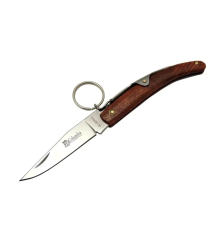 Okapi Gc2079c Kahverengi Kamp Çakı 16,5cm - Manuel, Kemerlikli, Ahşap Sap