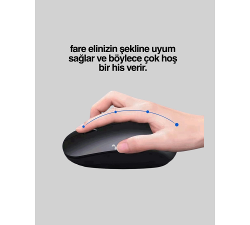 Optik Sensörlü Sessiz Fare – Geniş Uyumluluk ve Ergonomik Yapı