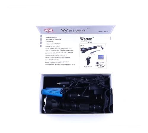 Orjinal 600 Lümen Tx6 Şarjlı Özel Avcı Feneri  Wt-253
