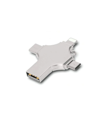 Otg 4in1 Cep Telefonu Çok Fonksiyonlu Usb Flash Bellek 64 Gb Type-c, Micro Sd Ve Kart Okuyucu