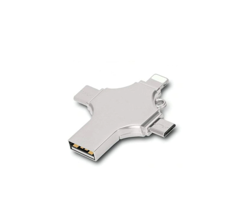 Otg 4in1 Cep Telefonu Çok Fonksiyonlu Usb Flash Bellek 64 Gb Type-c, Micro Sd Ve Kart Okuyucu