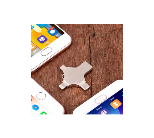 Otg 4in1 Cep Telefonu Çok Fonksiyonlu Usb Flash Bellek 64 Gb Type-c, Micro Sd Ve Kart Okuyucu