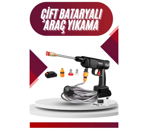 Oto Araba Yıkama Şarjlı Ve Yüksek Basınçlı Oto Yıkama Ve Sulama Tabancası