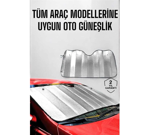 Oto Güneşlik Tüm Araç Tiplerine Uygun Isı Önleyici