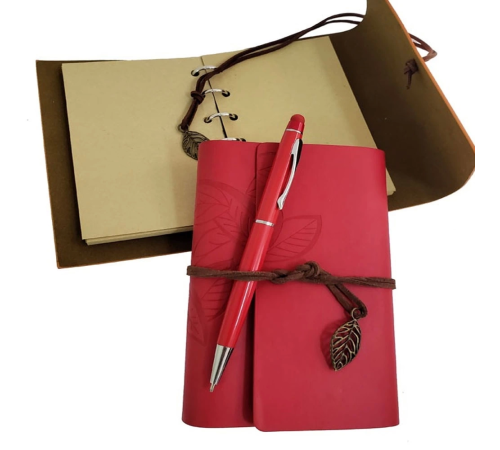 Özel Ahşap Kutulu Kırmızı Deri Defter Ve Kalem Set Özel Ahşap Kutulu Kırmızı Deri Defter Ve Kalem Set