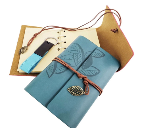 Özel Ahşap Kutulu Mavi Deri Defter Ve Anahtarlık Set Özel Ahşap Kutulu Mavi Deri Defter Ve Anahtarlık Set