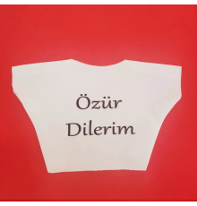 Özür Dilerim Yazılı Peluş Oyuncak Tişörtü