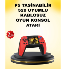 P5 Retro GamePad 520 Oyunlu TV ve Elde Oynanabilir Konsol