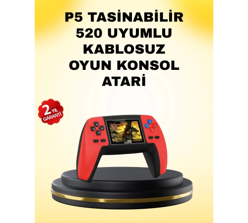 P5 Retro GamePad 520 Oyunlu TV ve Elde Oynanabilir Konsol P5 Retro GamePad 520 Oyunlu TV ve Elde Oynanabilir Konsol