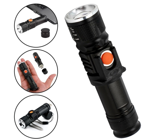 P50 Led Şarjlı Mıknatıslı Usb El Feneri  Wt-622