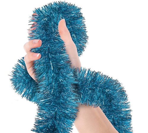 Parti İçin Sim Süs 2 Metre Uzunluk 8 Cm Genişlik Açık Mavi Renk İthal Parti İçin Sim Süs 2 Metre Uzunluk 8 Cm Genişlik Açık Mavi Renk İthal
