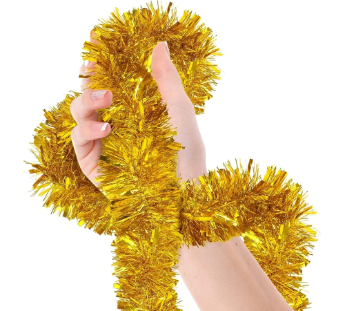 Parti İçin Sim Süs 2 Metre Uzunluk 8 Cm Genişlik Altın Renk İthal Parti İçin Sim Süs 2 Metre Uzunluk 8 Cm Genişlik Altın Renk İthal