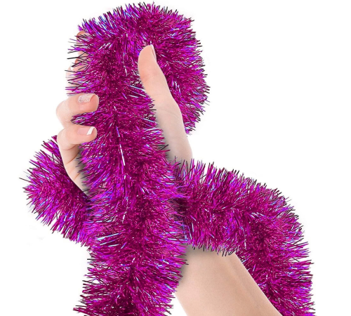 Parti İçin Sim Süs 2 Metre Uzunluk 8 Cm Genişlik Fuşya Renk İthal Parti İçin Sim Süs 2 Metre Uzunluk 8 Cm Genişlik Fuşya Renk İthal