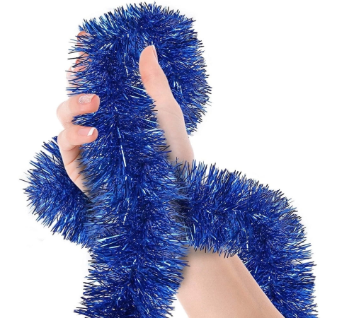 Parti İçin Sim Süs 2 Metre Uzunluk 8 Cm Genişlik Mavi Renk İthal Parti İçin Sim Süs 2 Metre Uzunluk 8 Cm Genişlik Mavi Renk İthal