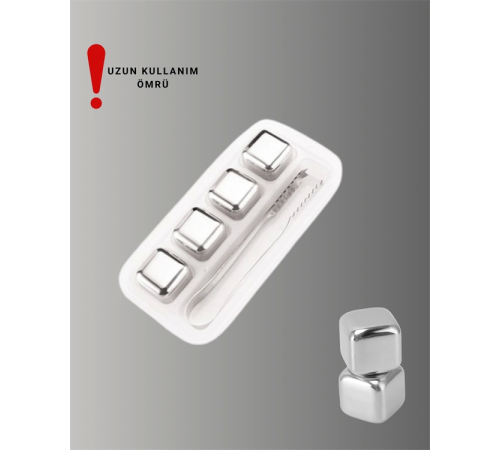 Paslanmaz Metal Buz Küpleri-Çok Amaçlı Kullanıma Uygun Paslanmaz Metal Buz Küpleri-Çok Amaçlı Kullanıma Uygun