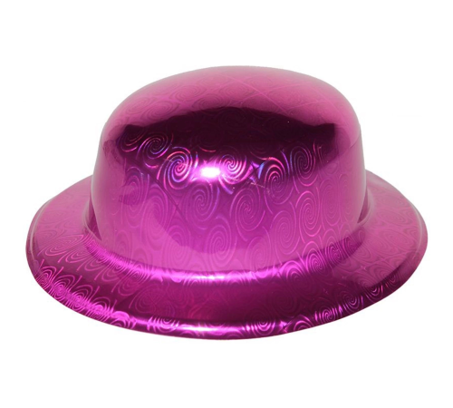 Pembe Renk Hologramlı Plastik Yulak Melon 27x24 Cm Pembe Renk Hologramlı Plastik Yulak Melon 27x24 Cm