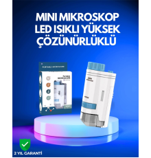 PMMA Optik Lensli Kompakt Taşınabilir Mikroskop