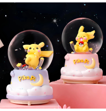 Pokemon İçi Dönmeli Üflemi Işıklı Müzikli Kar Küresi Büyük Boy Alk3116