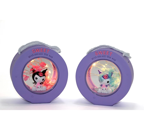 Polyester Kuromi Masa Üstü Lamba Alk1618 Polyester Kuromi Masa Üstü Lamba Alk1618